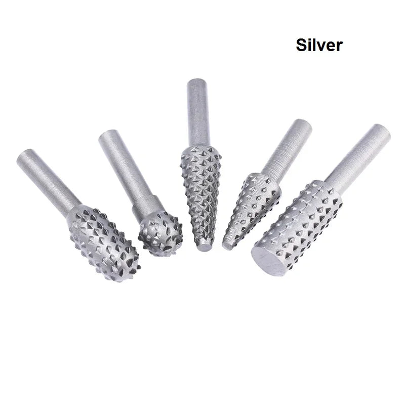 5-Piece Steel Rotary Rasp File Set