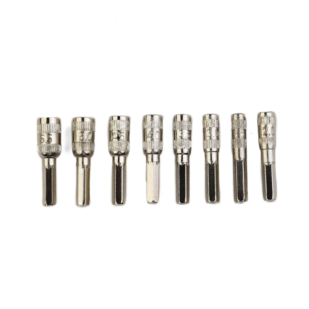 8-Piece Hex Socket Driver Bit Set (H4 Shank)