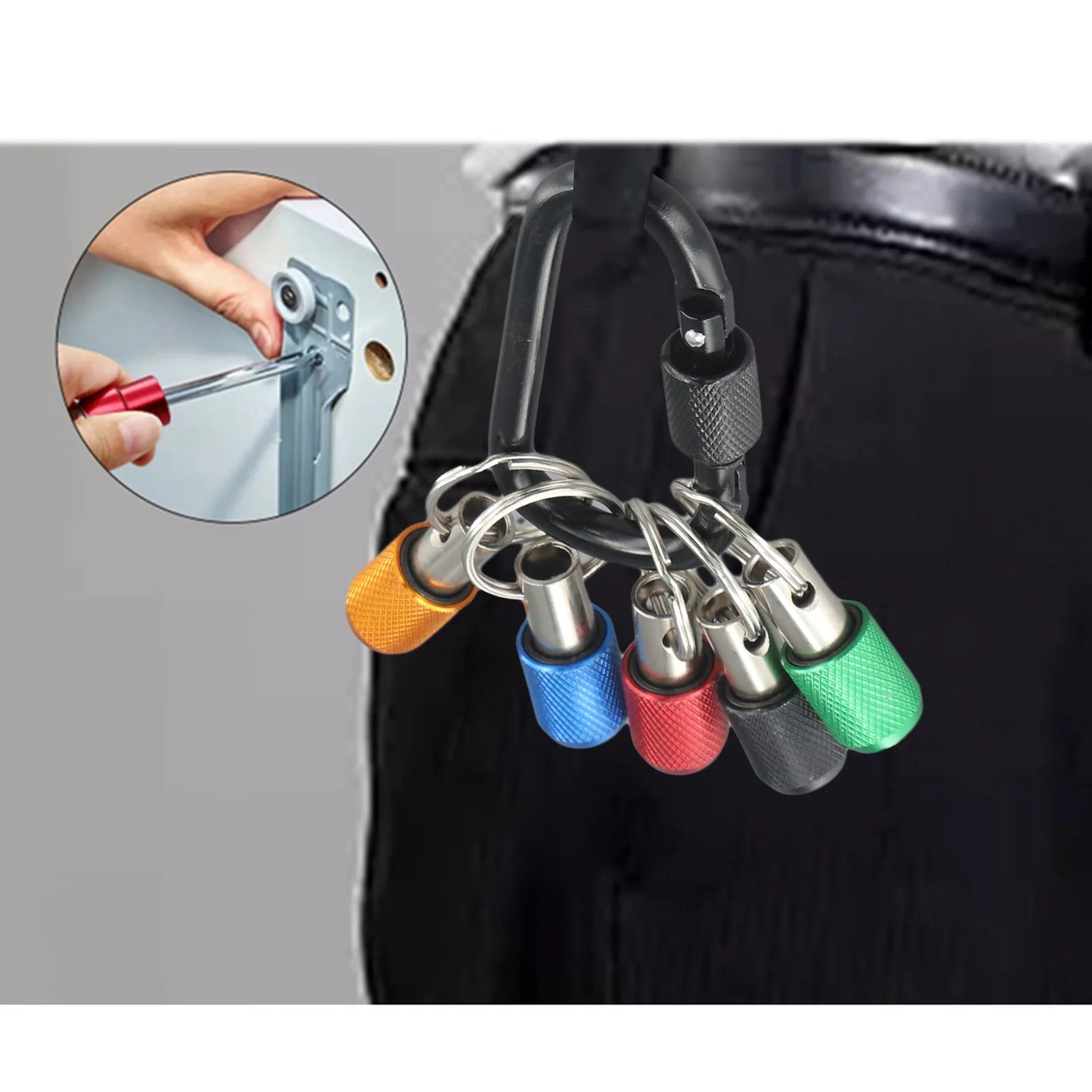 5-Piece Magnetic Quick-Release Bit Holder Set