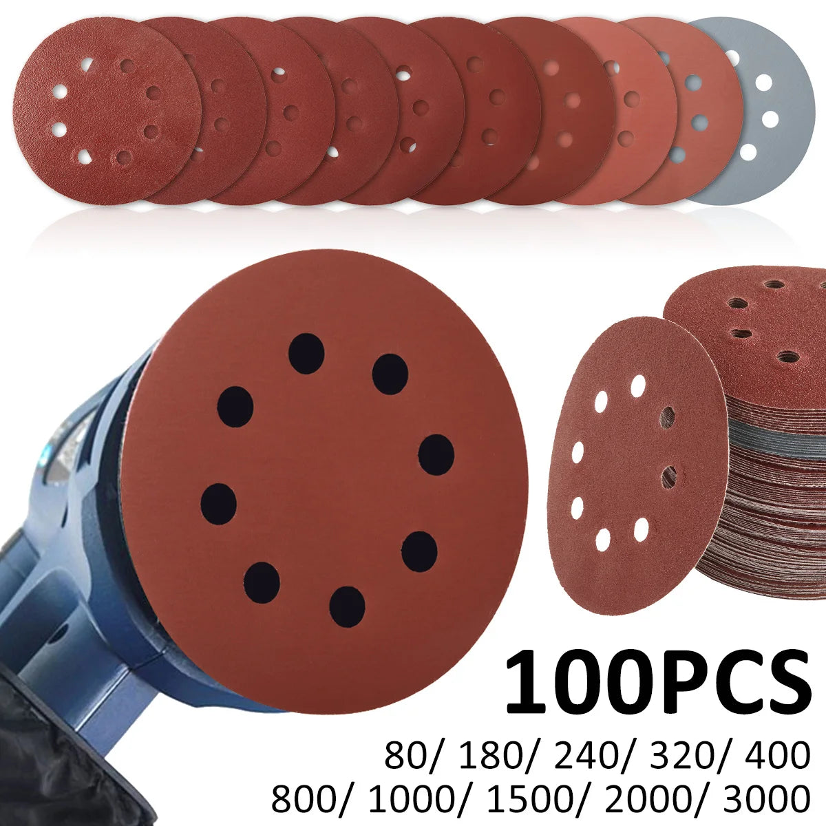 100Pcs Sanding Discs