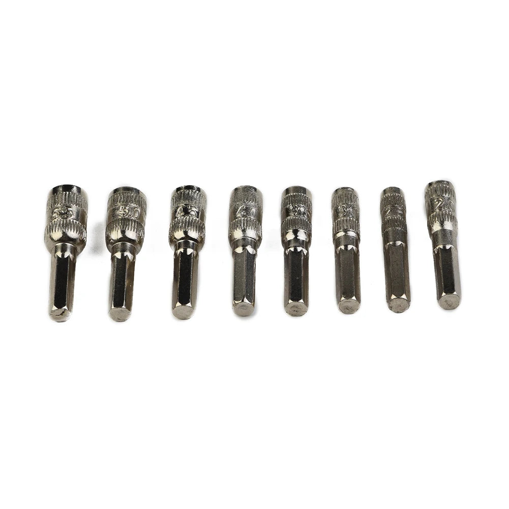 8-Piece Hex Socket Driver Bit Set (H4 Shank)