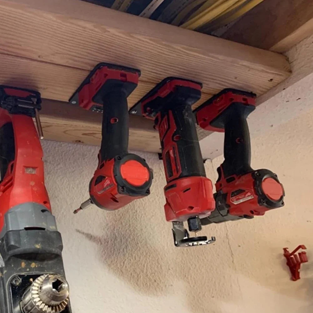 Battery & Tool Mount Holder for Dewalt, Milwaukee, Bosch & Makita