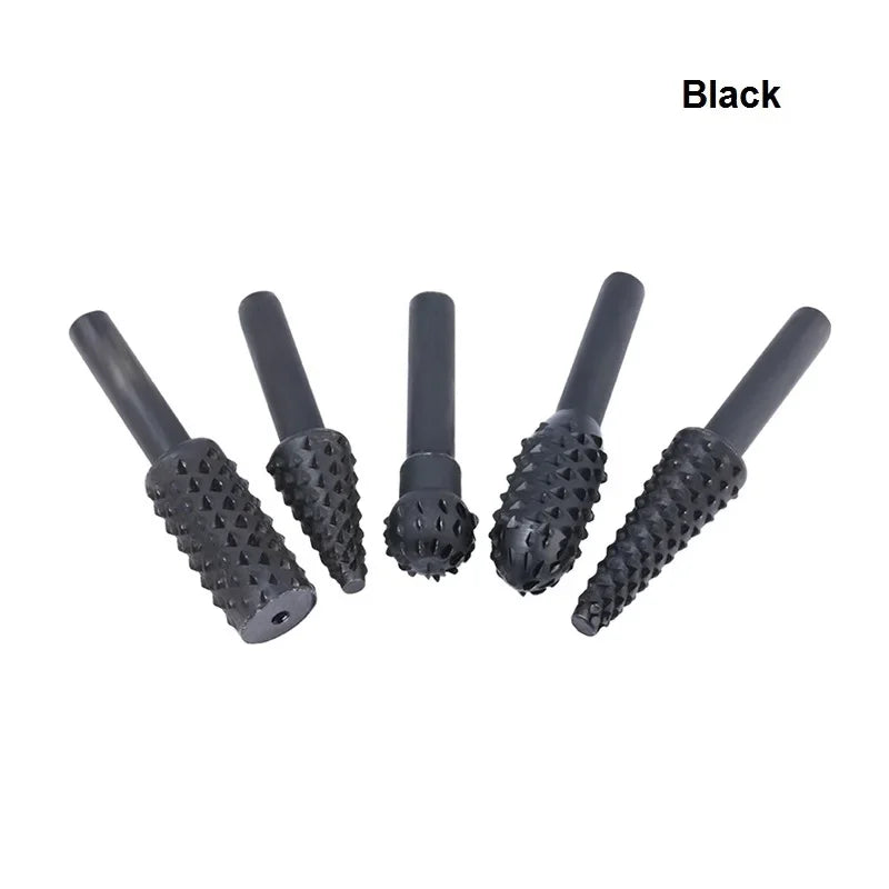 5-Piece Steel Rotary Rasp File Set