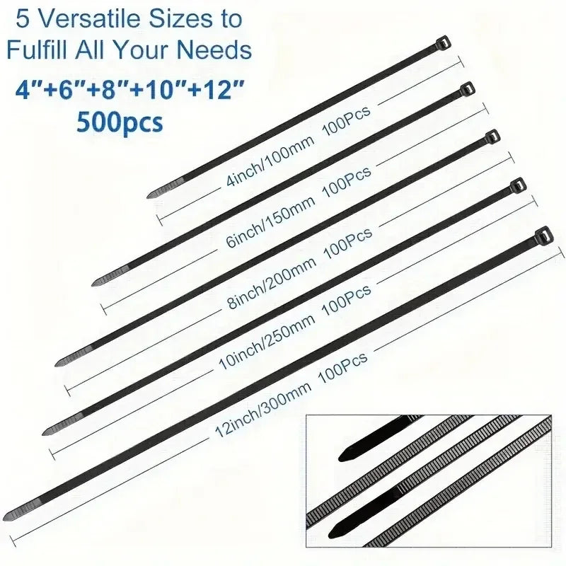 500pcs Cable Ties