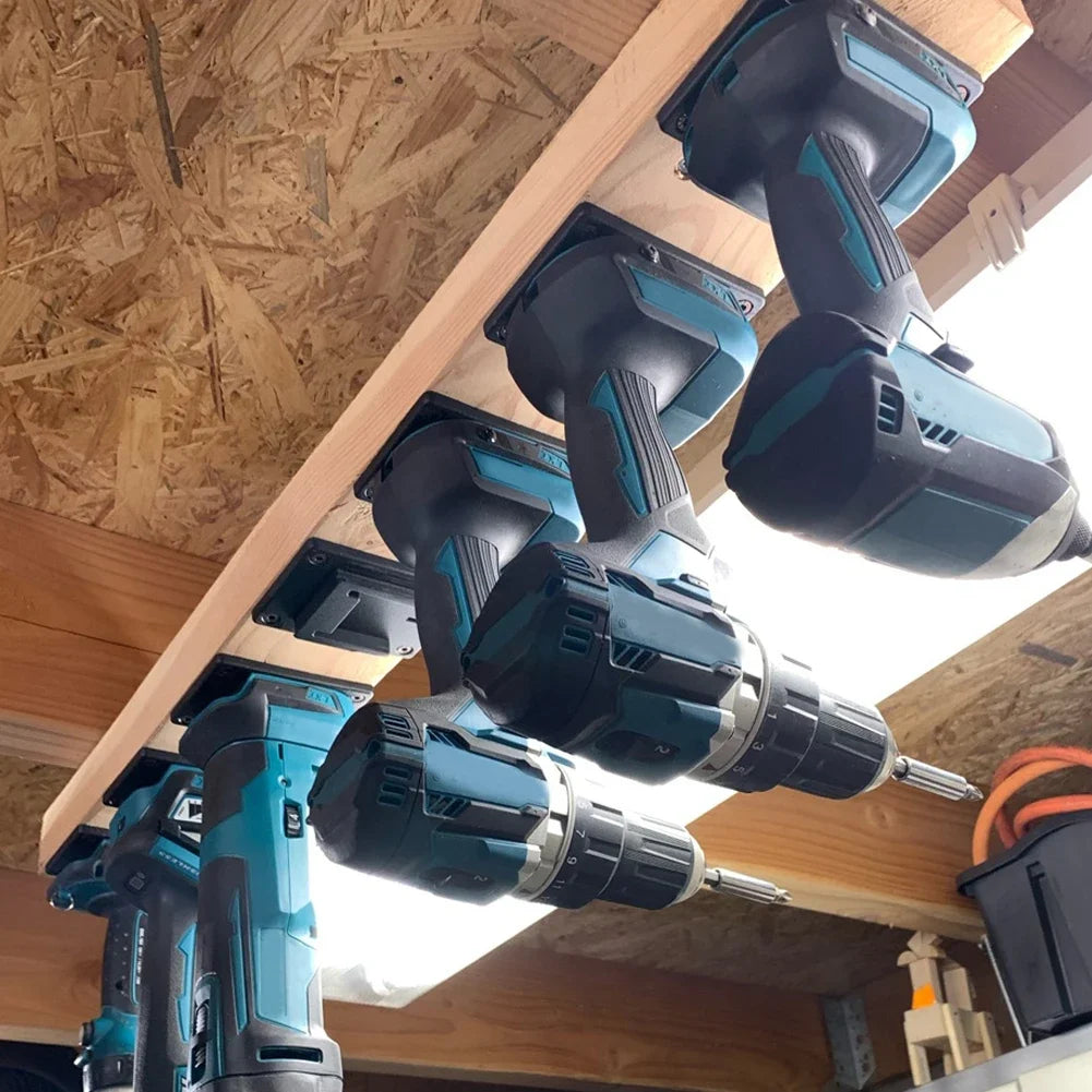 Battery & Tool Mount Holder for Dewalt, Milwaukee, Bosch & Makita