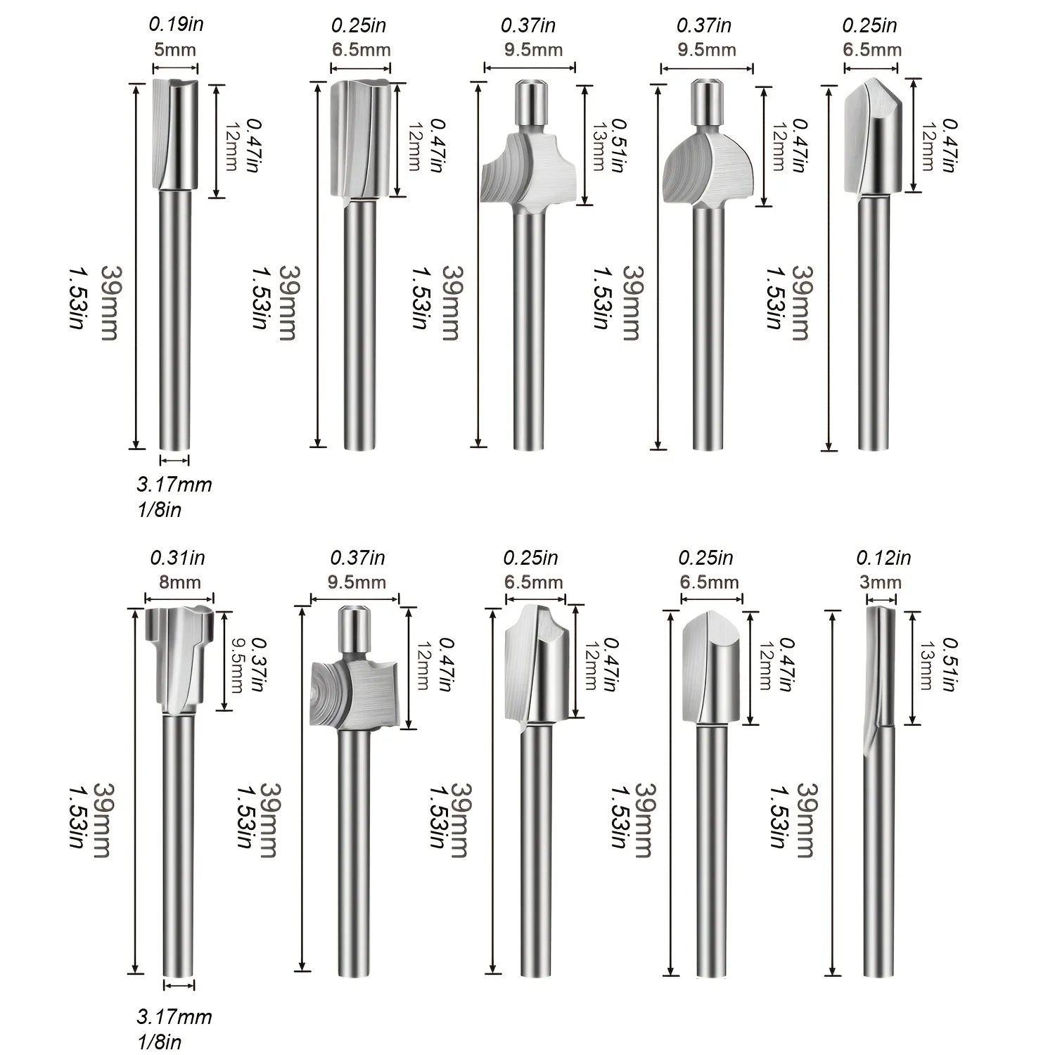 Engraving Bit Set