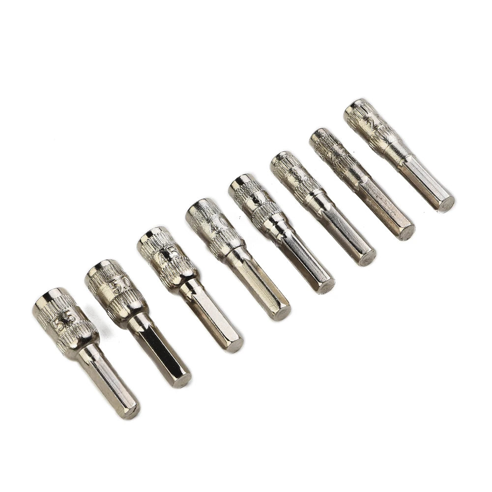 8-Piece Hex Socket Driver Bit Set (H4 Shank)